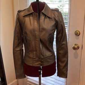 NWT Free Press metallic moto jacket